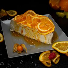 Delice de Bourgone Käsetorte mit Orange